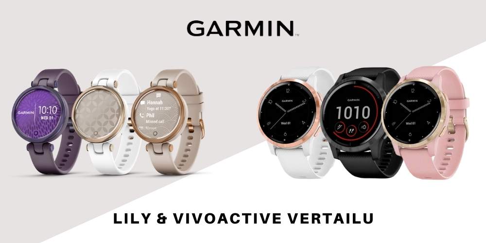 Smartwatch comparison: Garmin Lily and Garmin Vivoactive 4S