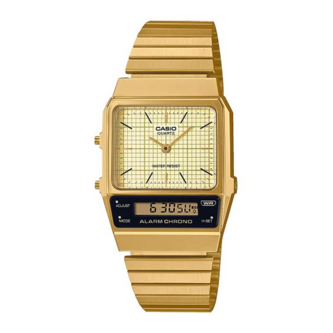 Casio Vintage Anadigi Watch AQ-800EG-9AEF - Main Image