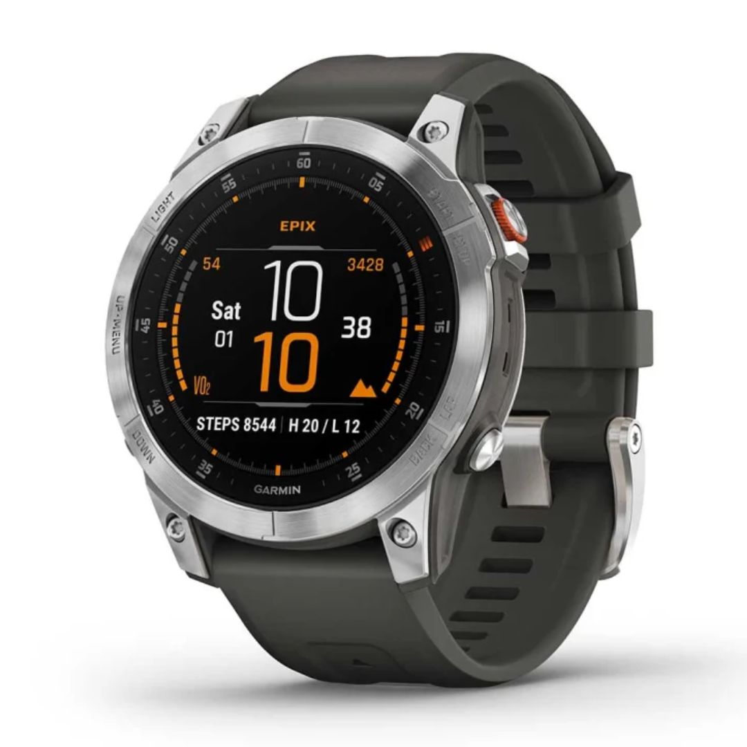 Garmin Epix Gen 2 Sapphire tummanharmaa ja teräs, Amoled GPS-älykello 010-02582-01