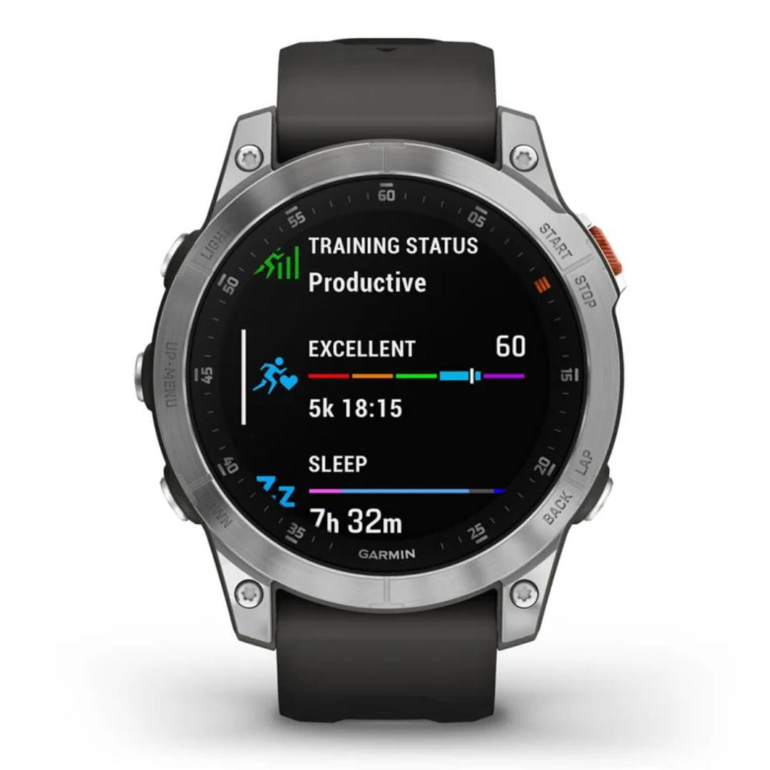 Garmin Epix Gen 2 Sapphire tummanharmaa ja teräs, Amoled GPS-älykello 010-02582-01
