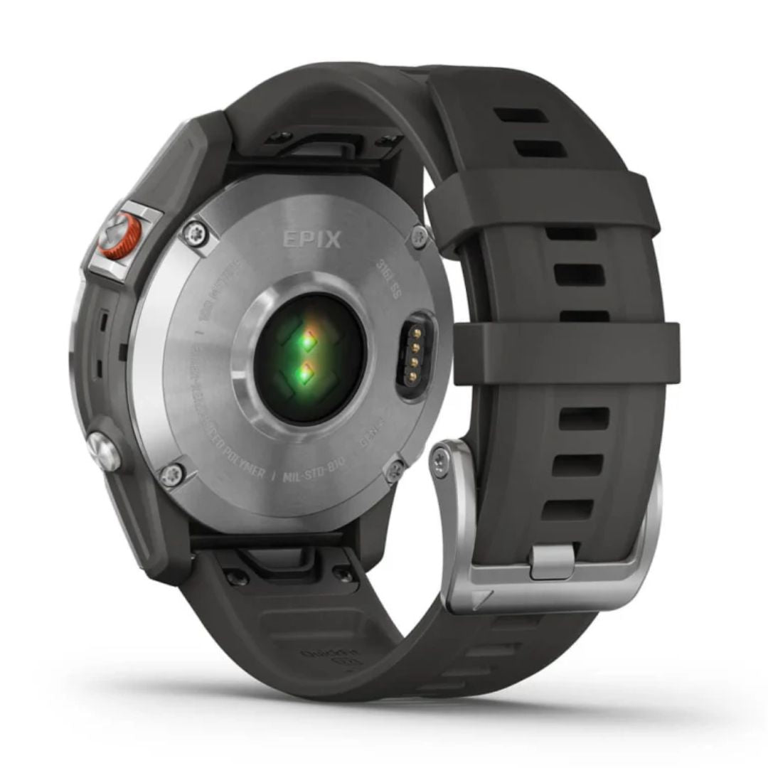 Garmin Epix Gen 2 Sapphire tummanharmaa ja teräs, Amoled GPS-älykello 010-02582-01