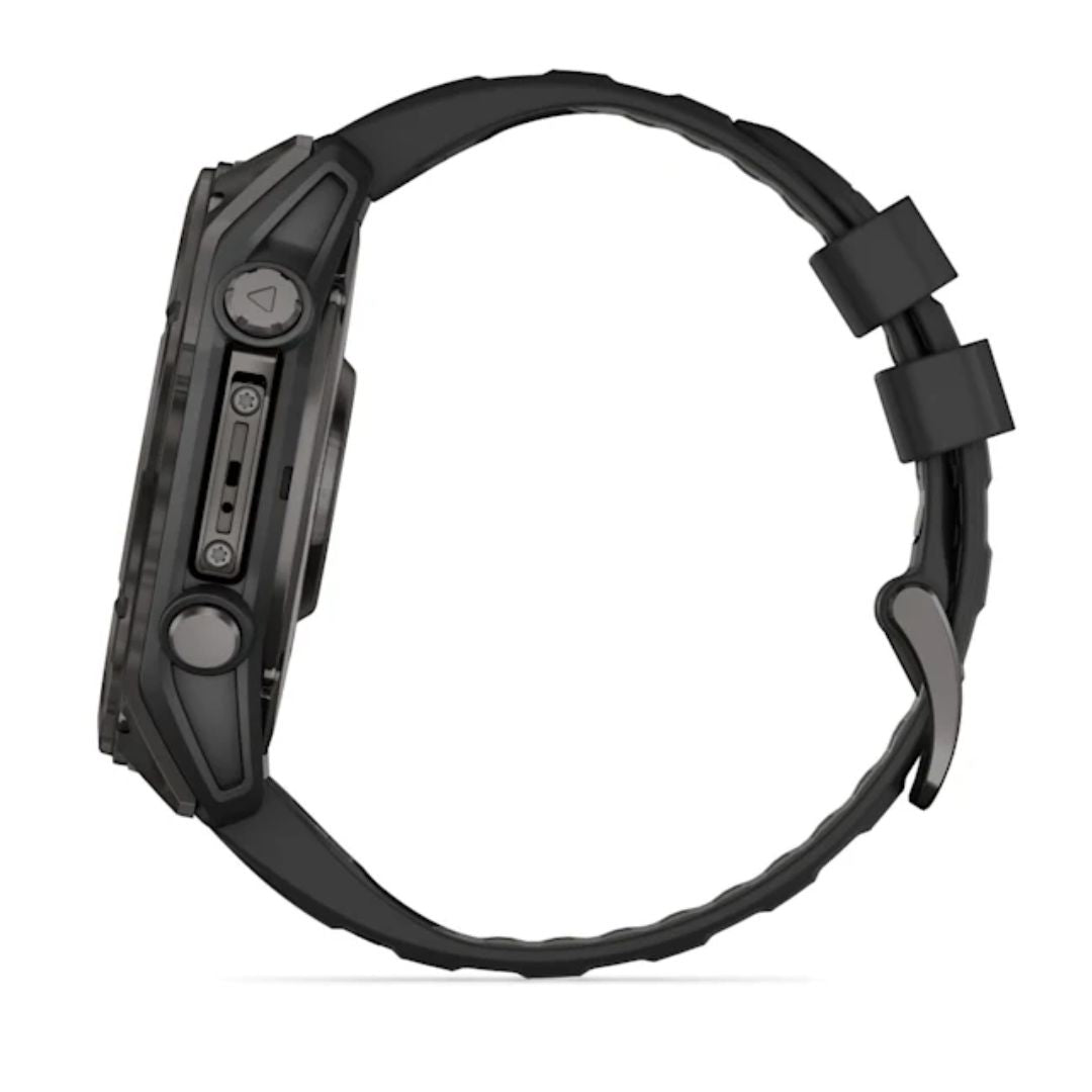 Garmin Fenix 8, 51 mm Amoled Sapphire, hiilenharmaa titaani ja musta, älykello 010-02905-21