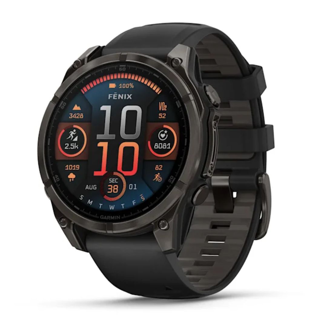 Garmin Fenix 8, 47mm Amoled Sapphire, Carbon Grey Titanium and Black