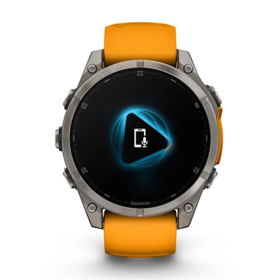Garmin Fenix 8, 47 mm Amoled Sapphire, titaani ja oranssi, älykello 010-02904-11