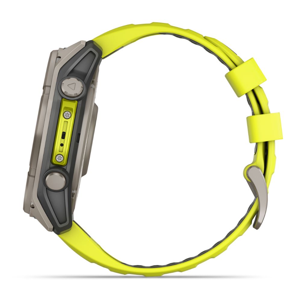Garmin Fenix 8, 51mm Sapphire Solar, titaani ja vihreä, älykello 010-02907-21