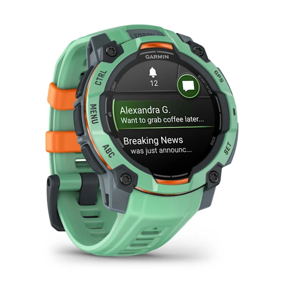 Garmin Instinct 3 AMOLED, 45mm, vedenvihreä, GPS-älykello 010-02936-01