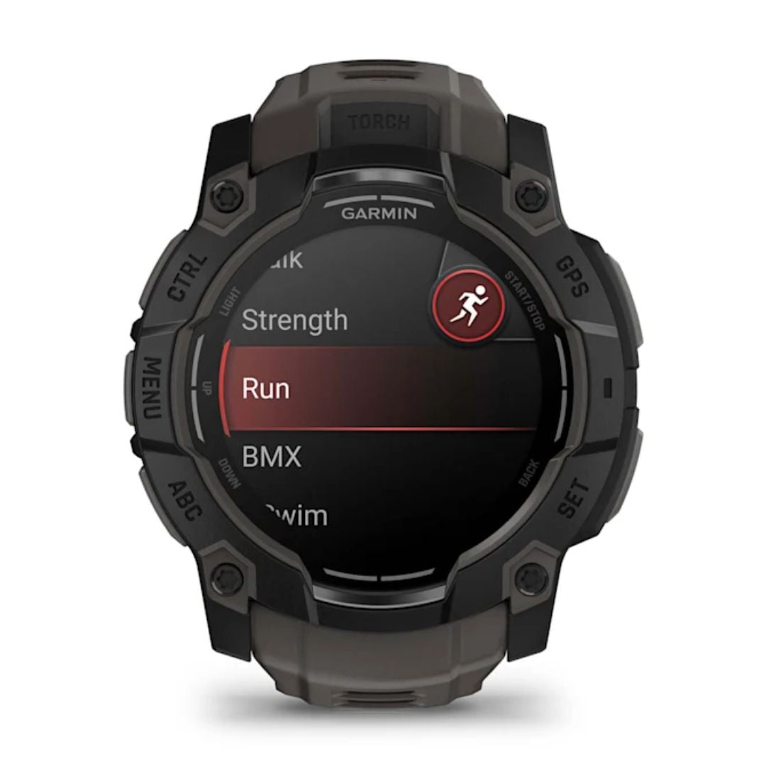 Garmin Instinct 3 AMOLED, 50mm, musta ja grafiitinharmaa, GPS-älykello 010-03020-00