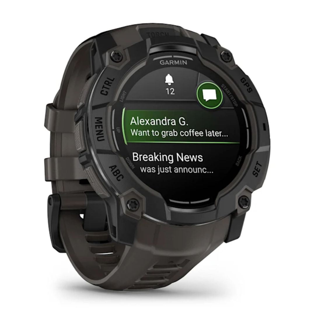 Garmin Instinct 3 AMOLED, 50mm, musta ja grafiitinharmaa, GPS-älykello 010-03020-00