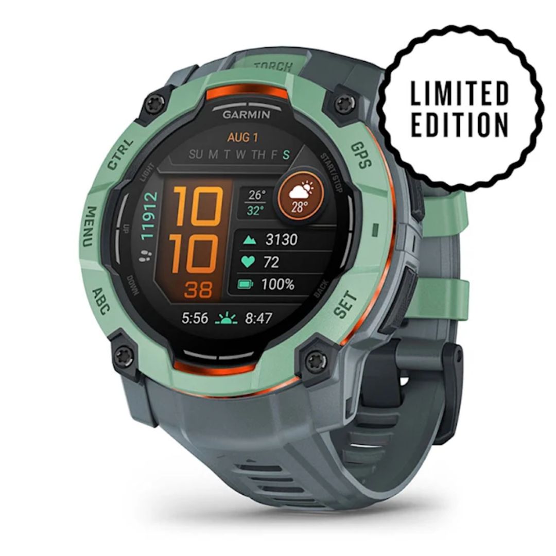 Garmin Instinct 3 AMOLED, 50mm, vedenvihreä ja harmaa, GPS-älykello 010-03020-01