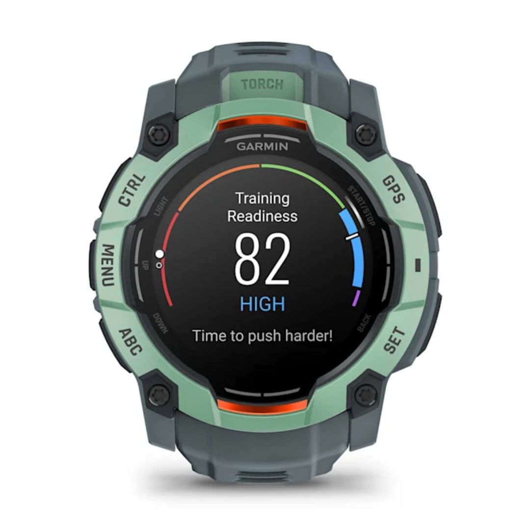 Garmin Instinct 3 AMOLED, 50mm, vedenvihreä ja harmaa, GPS-älykello 010-03020-01