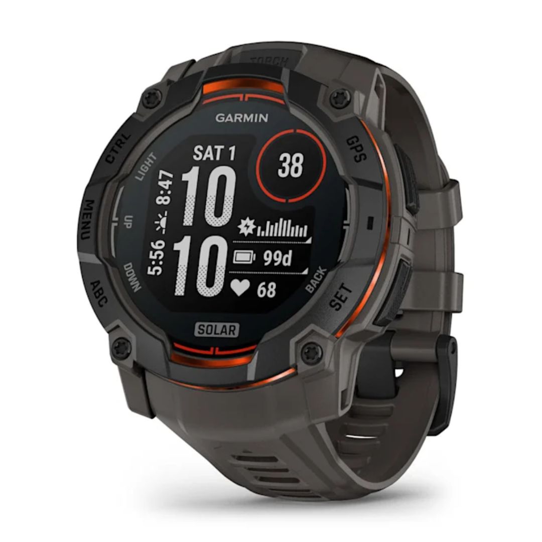 Garmin Instinct 3 Solar, 50mm, musta ja grafiitinharmaa, GPS-älykello 010-02935-00