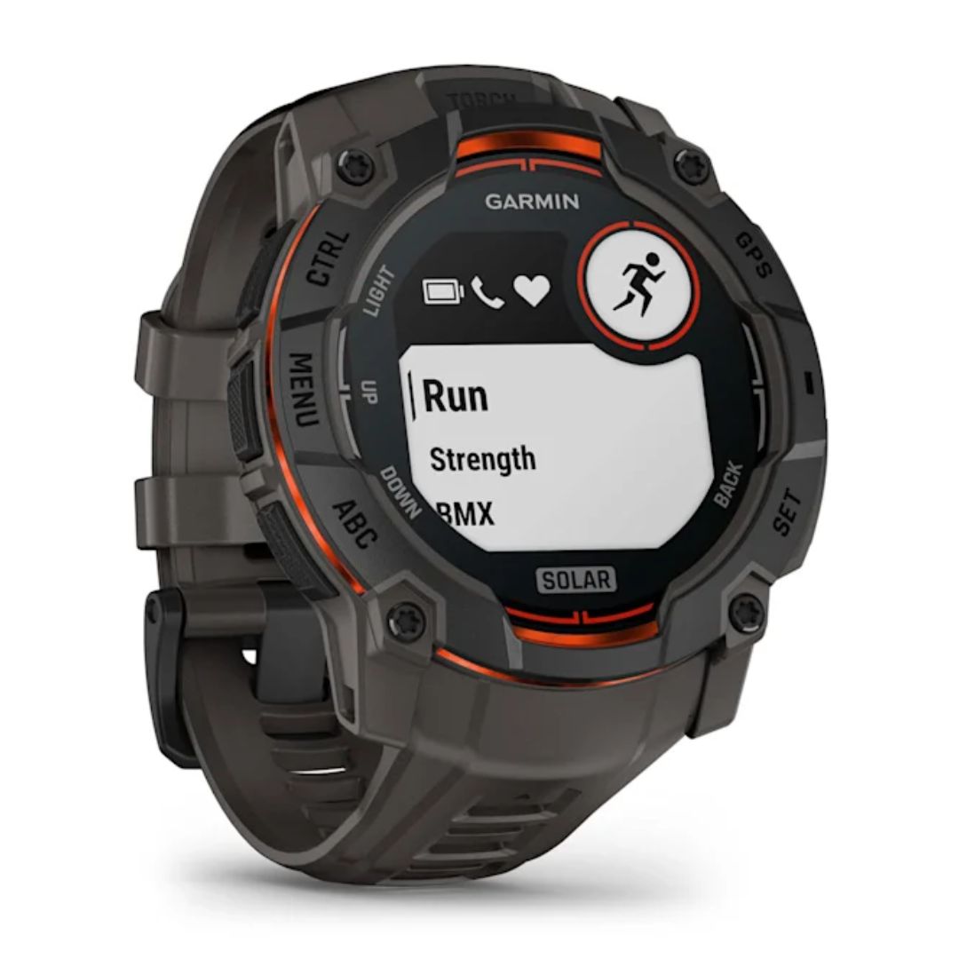 Garmin Instinct 3 Solar, 50mm, musta ja grafiitinharmaa, GPS-älykello 010-02935-00