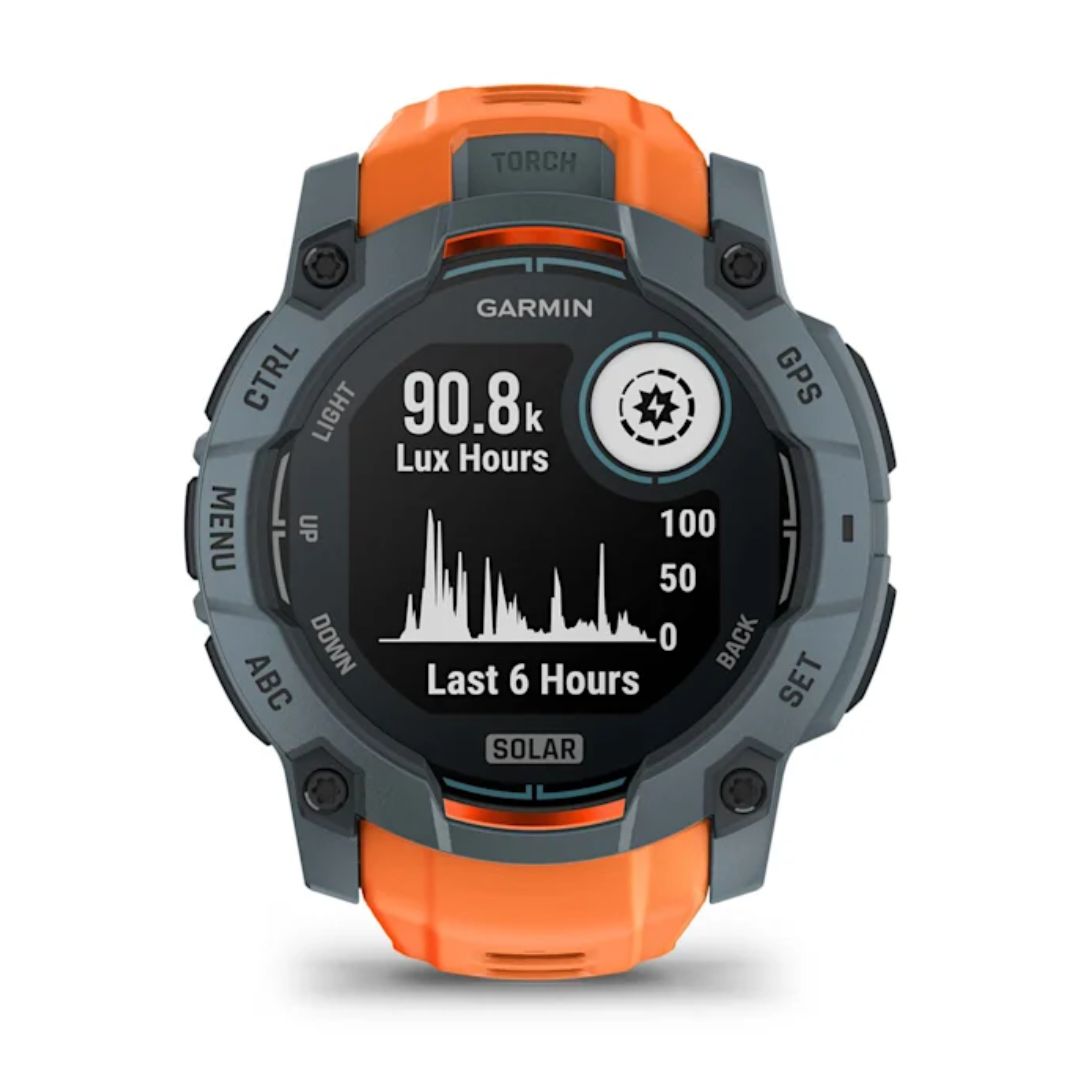 Garmin Instinct 3 Solar, 50mm, siniharmaa ja oranssi, GPS-älykello 010-02935-01