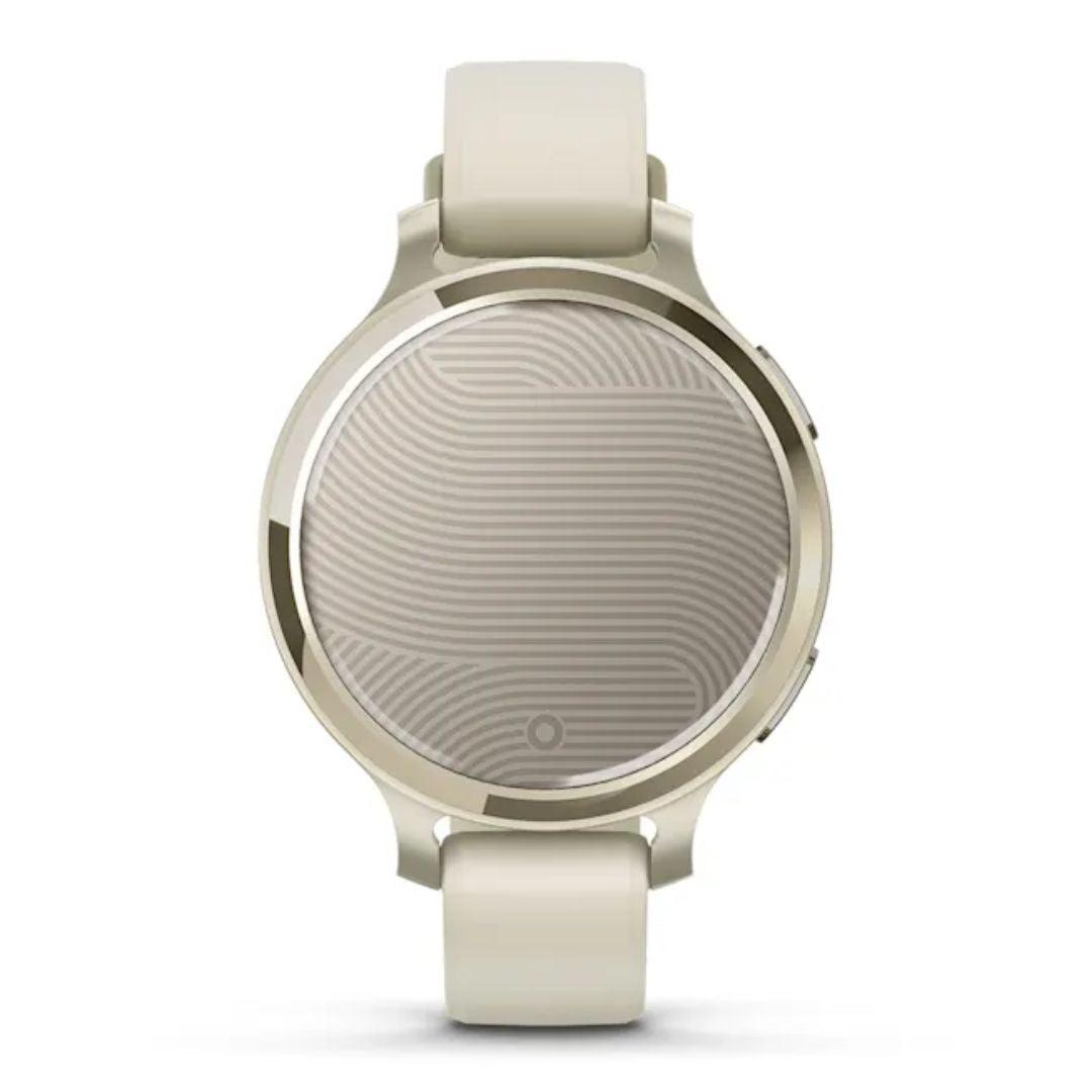 Garmin Lily 2 Active, vaalea kulta ja luunvalkoinen silikonihihna, 010-02891-00