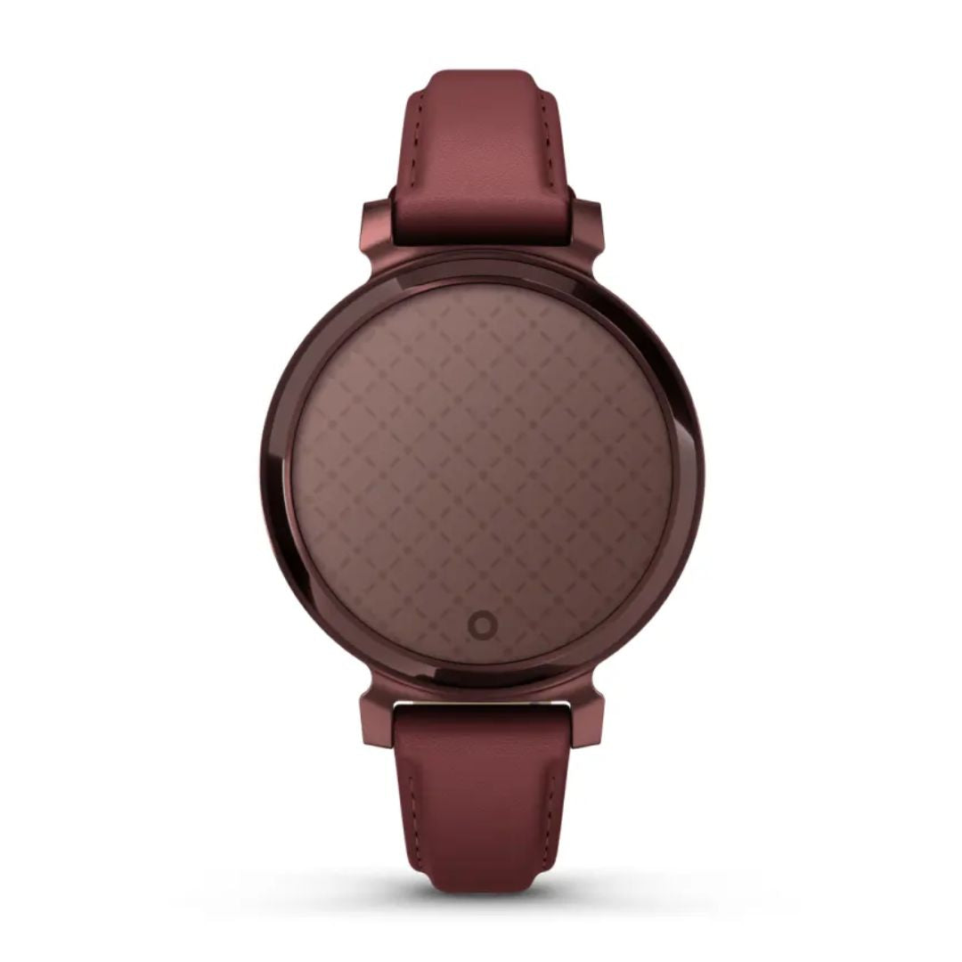Garmin Lily 2 Classic, tumma pronssi ja tummanpunainen nahkahihna, 010-02839-03