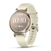 Garmin Lily 2 Classic, vaalea kulta ja kookoksenvärinen silikonihihna, 010-02839-00
