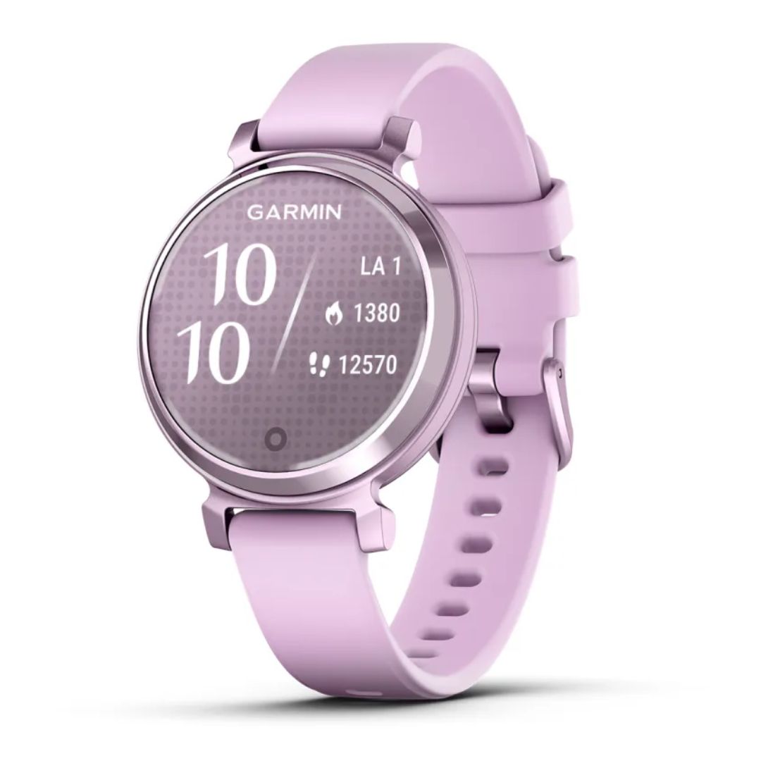 Garmin Lily 2, metallinen lila ja lilanvärinen silikonihihna, 010-02839-01