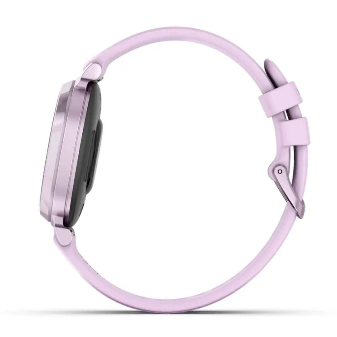 Garmin Lily 2, metallinen lila ja lilanvärinen silikonihihna, 010-02839-01