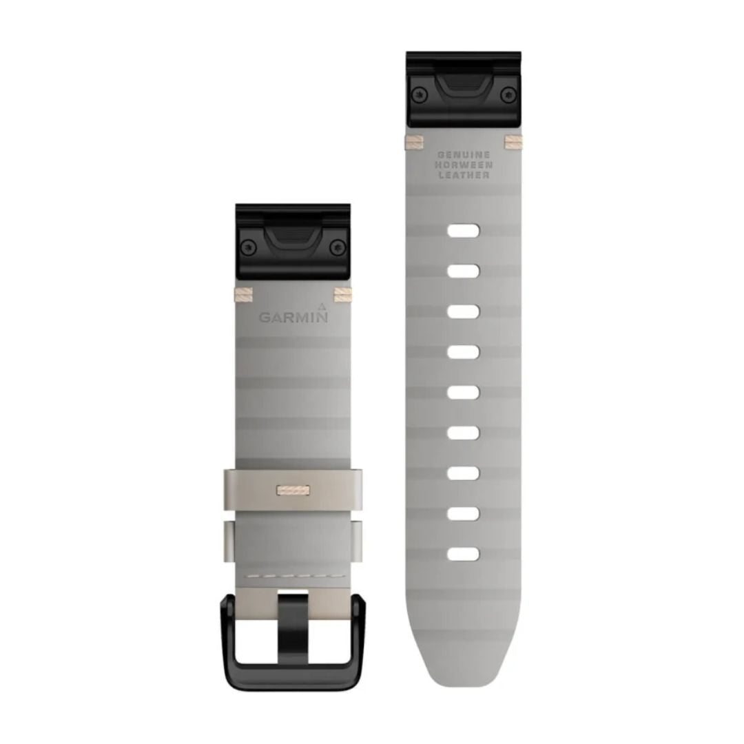 Garmin QuickFit nahkahihna 20mm, kalkkikiven värinen, 010-13102-06