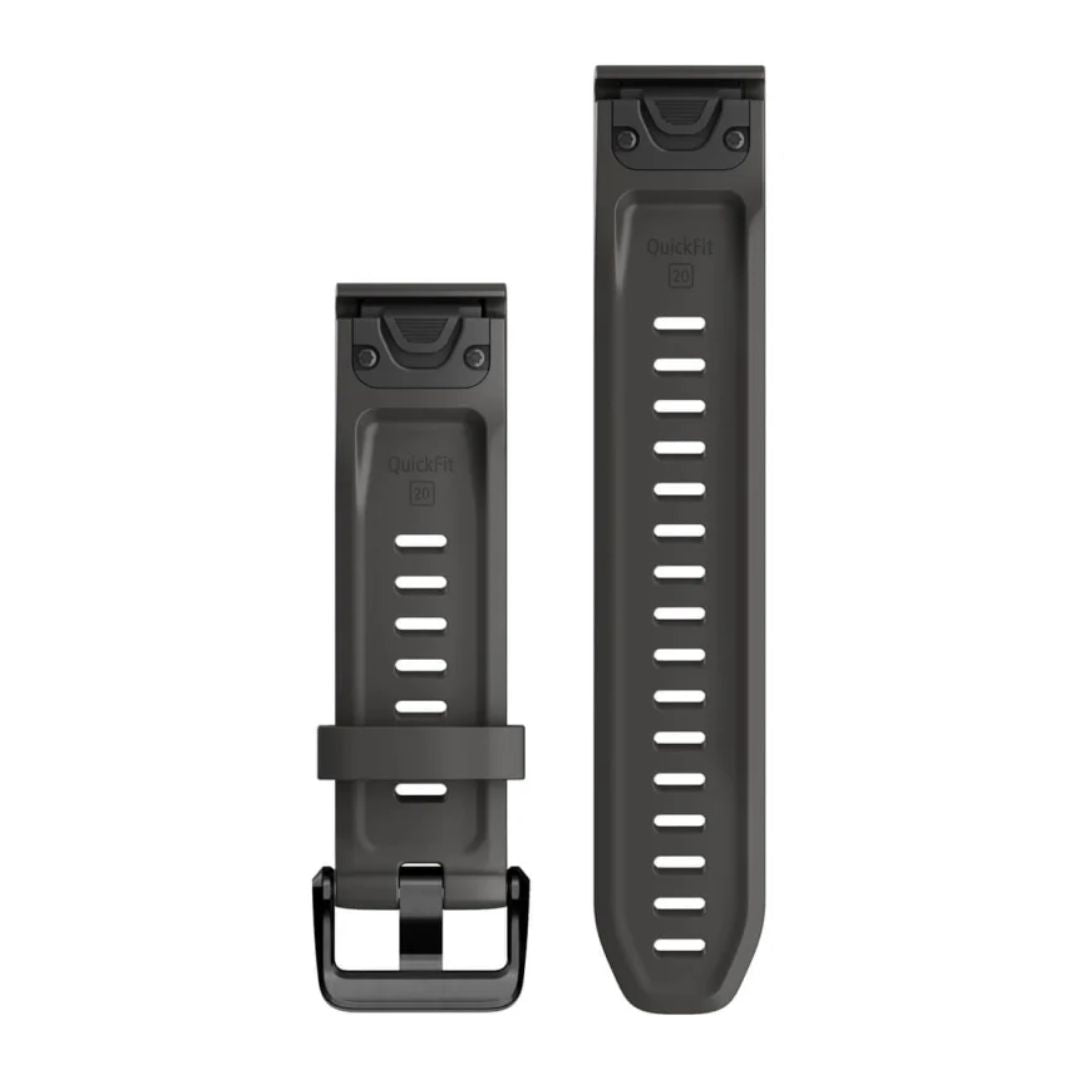 Garmin QuickFit silikonihihna 20mm, tummanharmaa, 010-13102-01