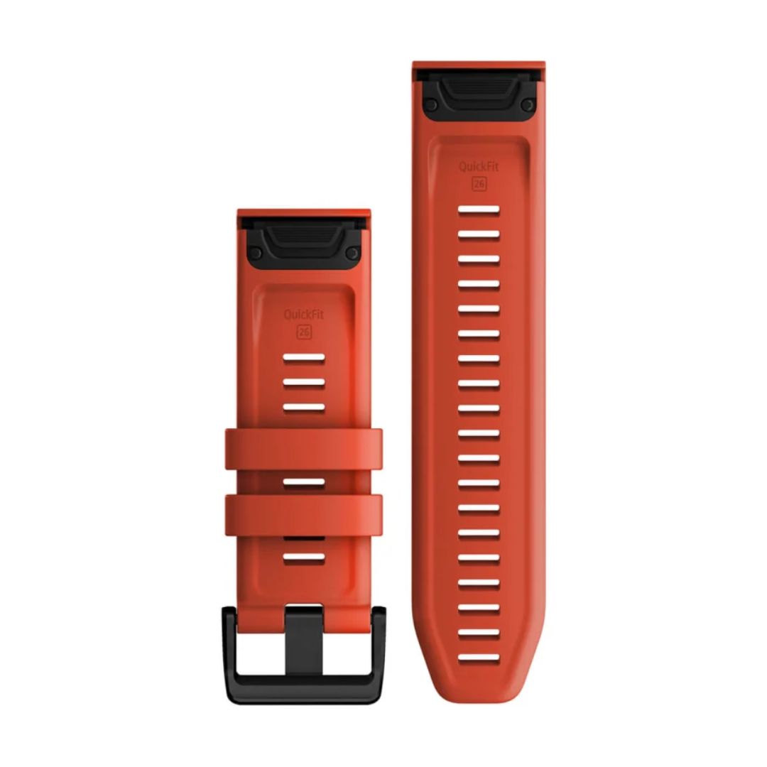 Garmin QuickFit silikonihihna 26mm, tulenpunainen, 010-13117-04