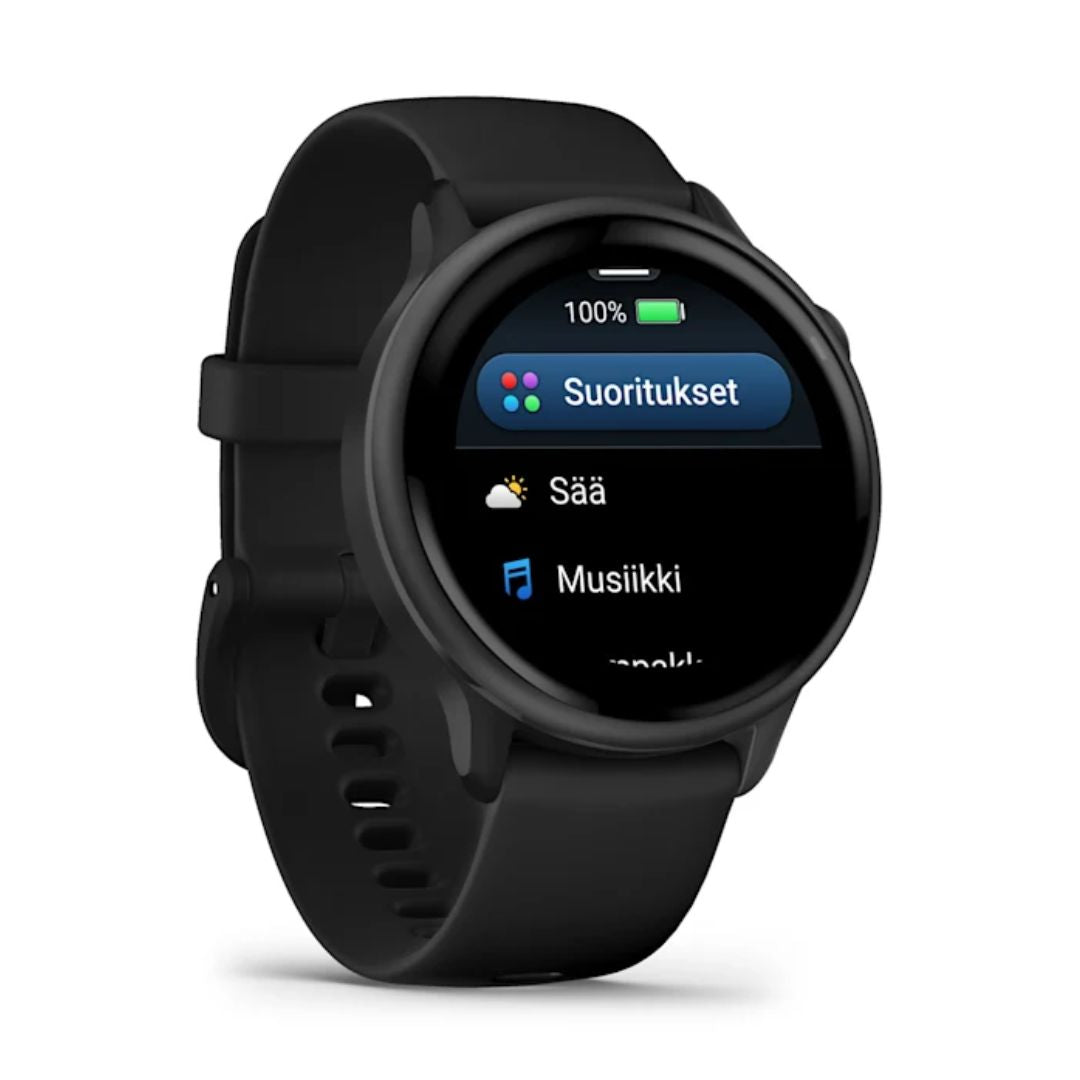Garmin Vivoactive 6, tummanharmaa ja musta, 42 mm, Amoled monilajiälykello 010-02985-00