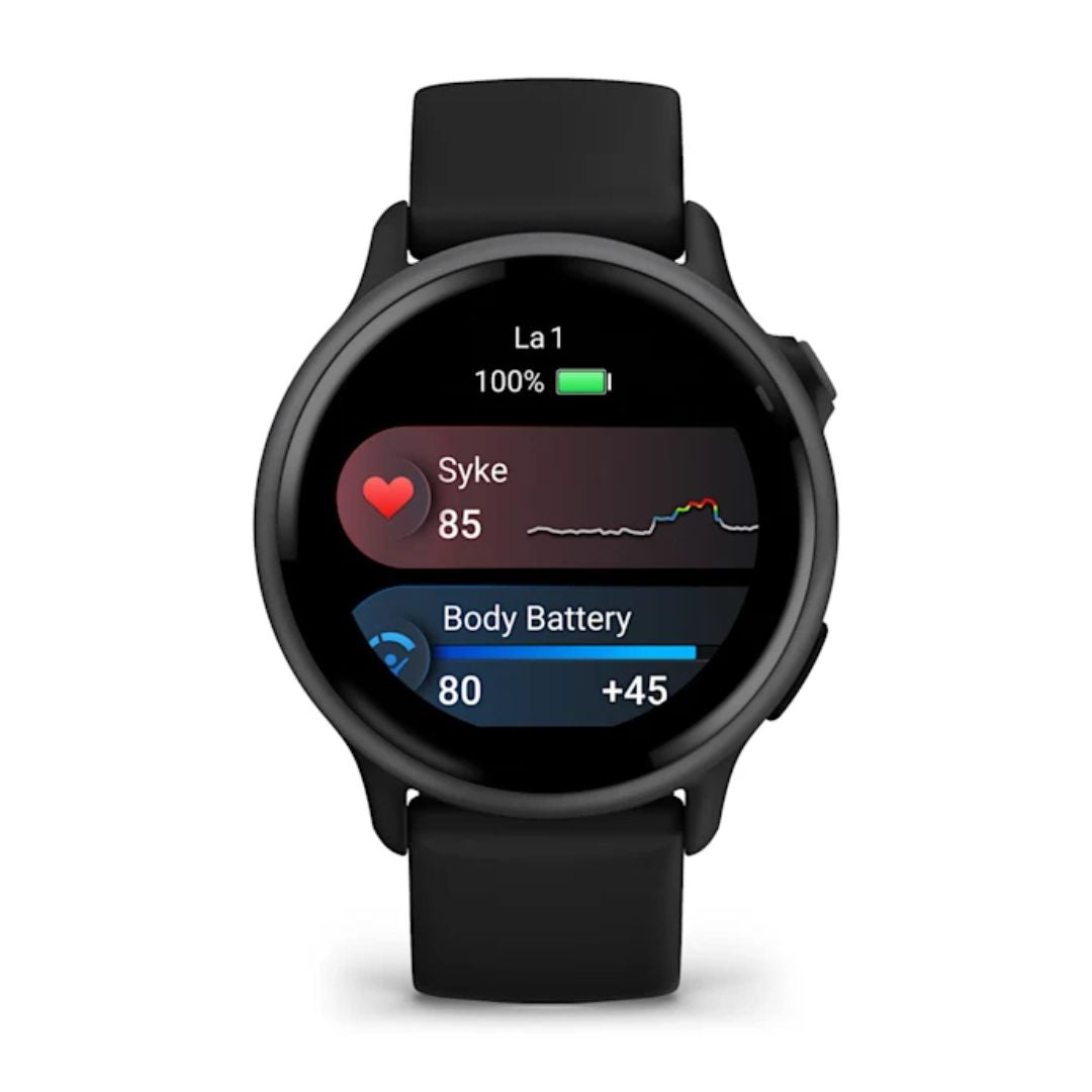 Garmin Vivoactive 6, tummanharmaa ja musta, 42 mm, Amoled monilajiälykello 010-02985-00