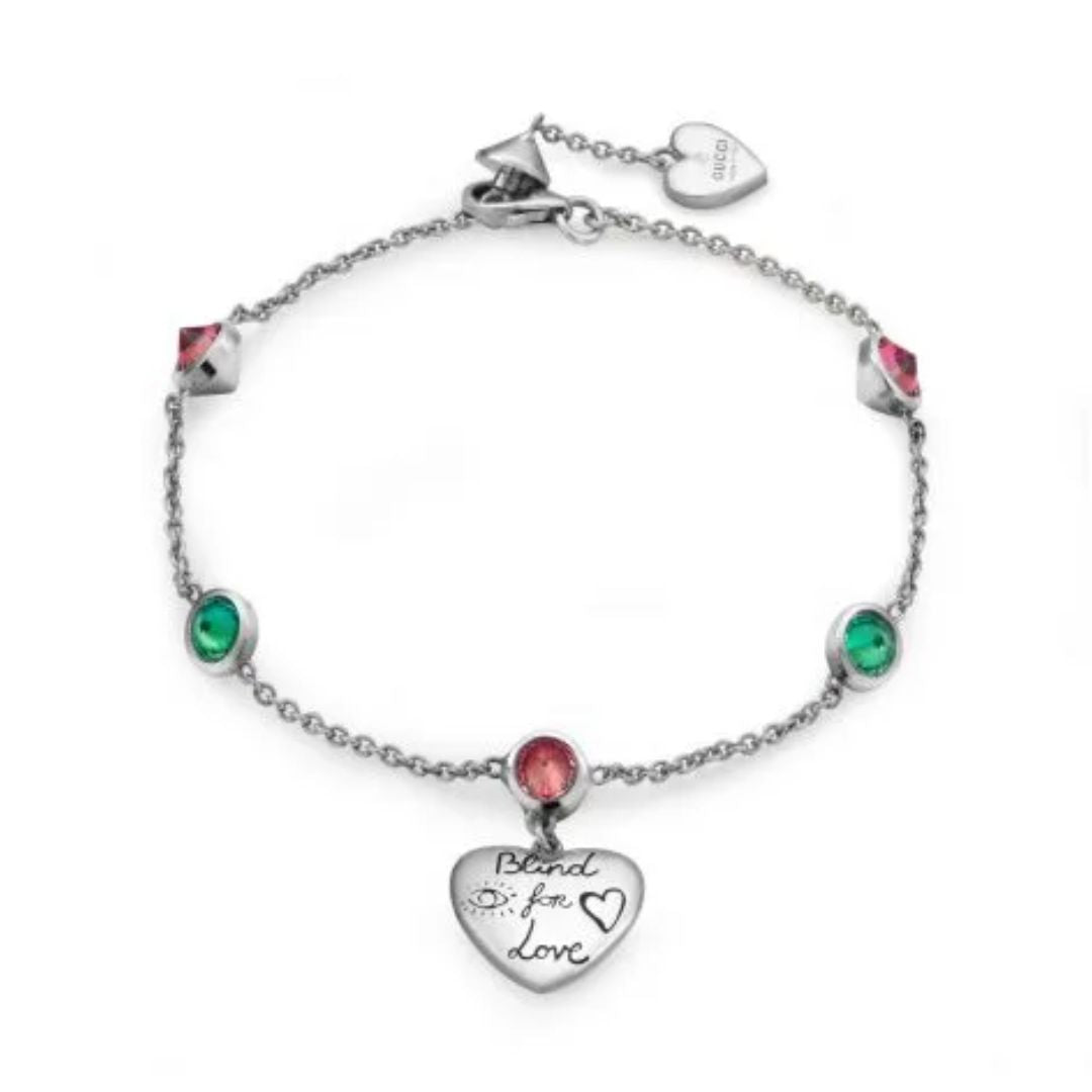 Gucci Blind for Love rannekoru, hopeaa, YBA502150001016