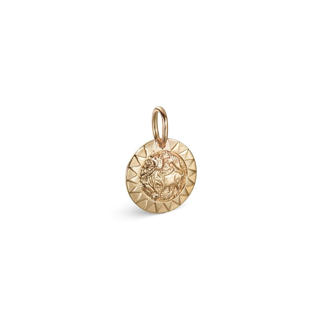Kalevala Amuletti Aurinkoleijona hela, pieni, keltakulta, Kalevala Originals
