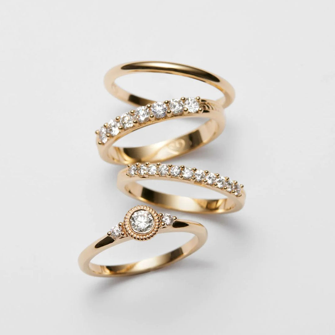 Kalevala Ikiaikainen sormus, 14K keltakultaa, 0,42ct, Kalevala Love, 141000117D