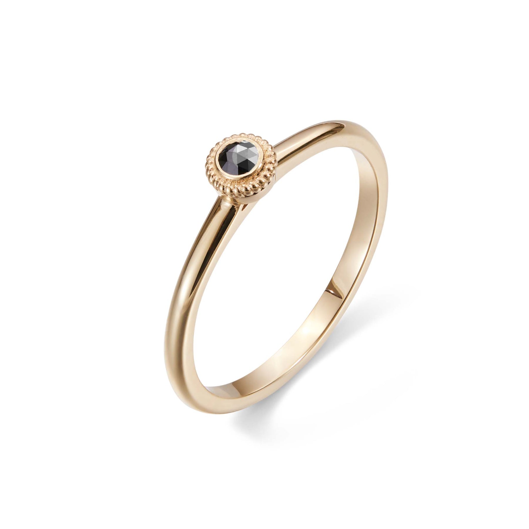 Kalevala Valittu sormus, 14K keltakultaa, musta timantti 0,06ct, Kalevala Love, 141000001B