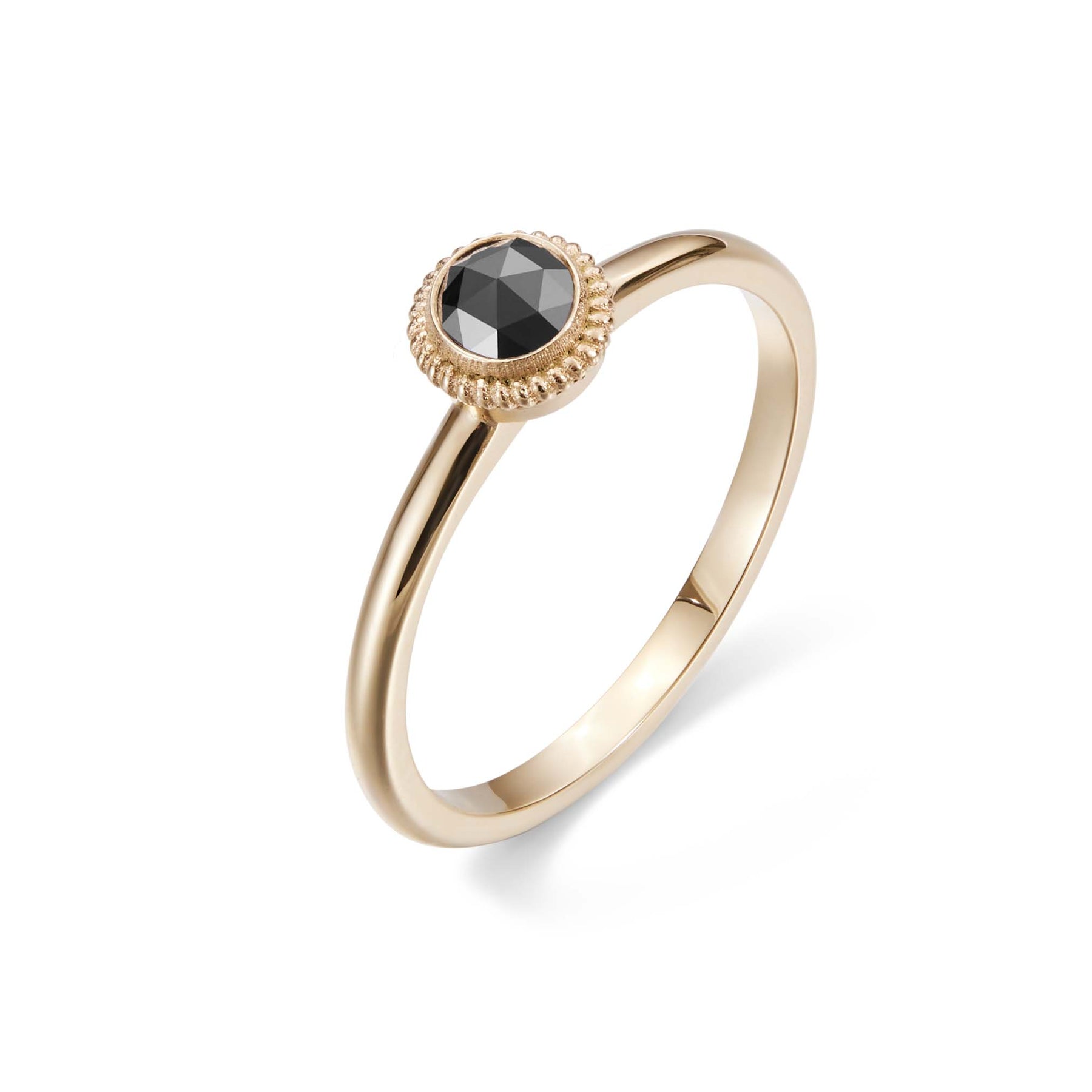 Kalevala Valittu sormus, 14K keltakultaa, musta timantti 0,20ct, Kalevala Love, 141000002B