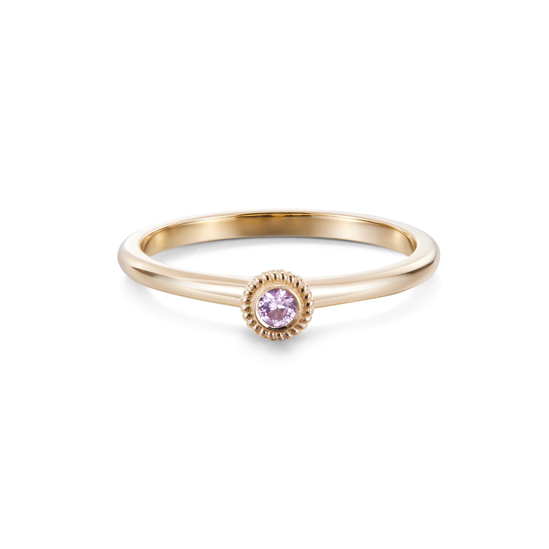 Kalevala Valittu sormus, 14K keltakultaa, pinkki safiiri, Kalevala Love, 141000001S