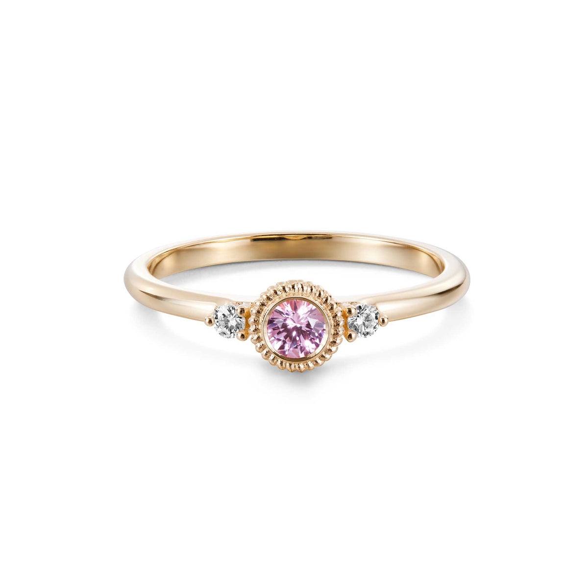 Kalevala Valittu sormus, 14K keltakultaa, safiiri ja timantit 0,06ct, Kalevala Love, 141000003P