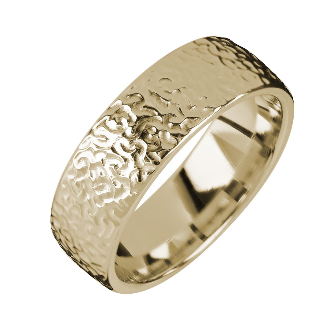 Kohinoor Duetto Gold, Frost kihlasormus, 7 mm, keltakulta 003-816