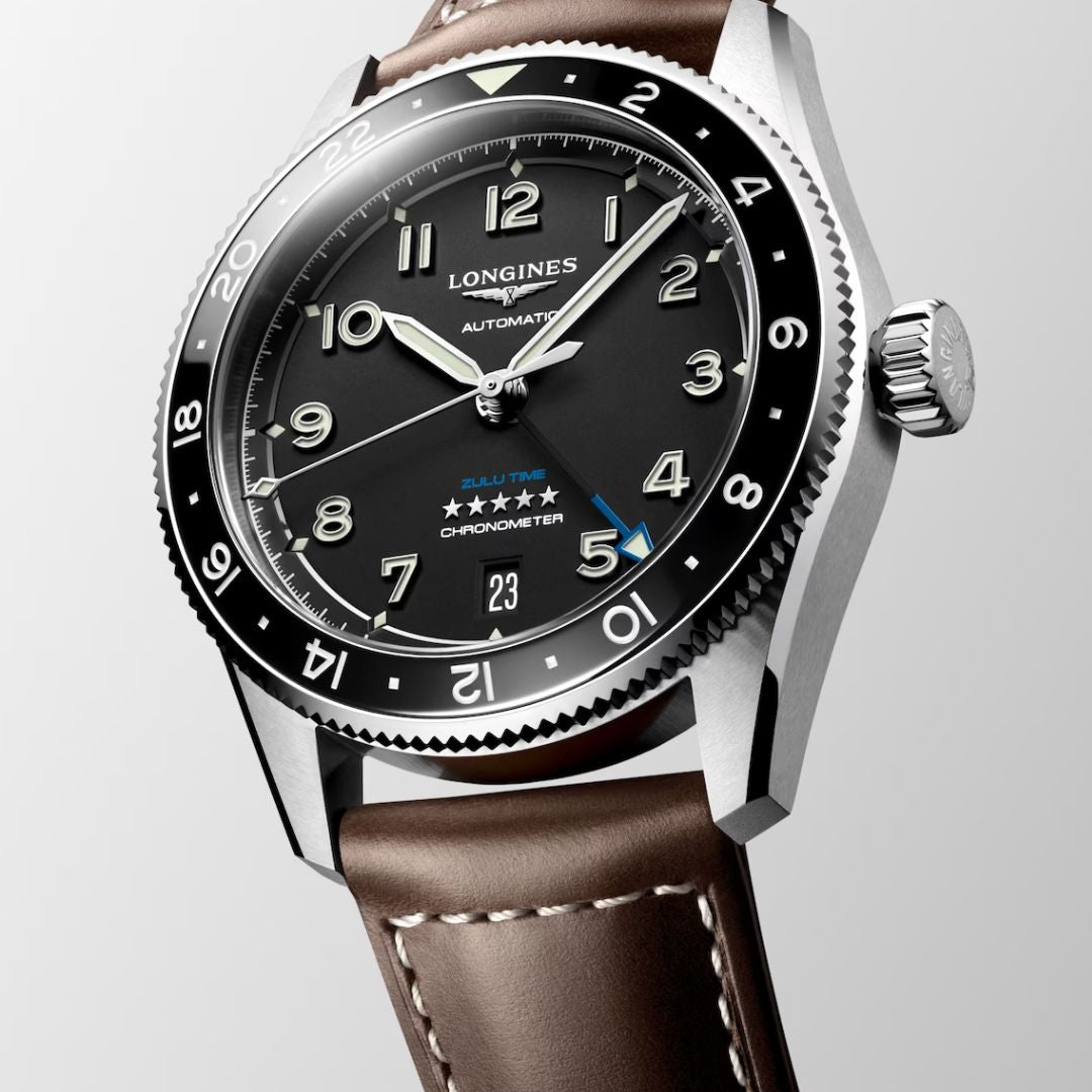 Longines Spirit Zulu Time rannekello 39 mm, L38024532