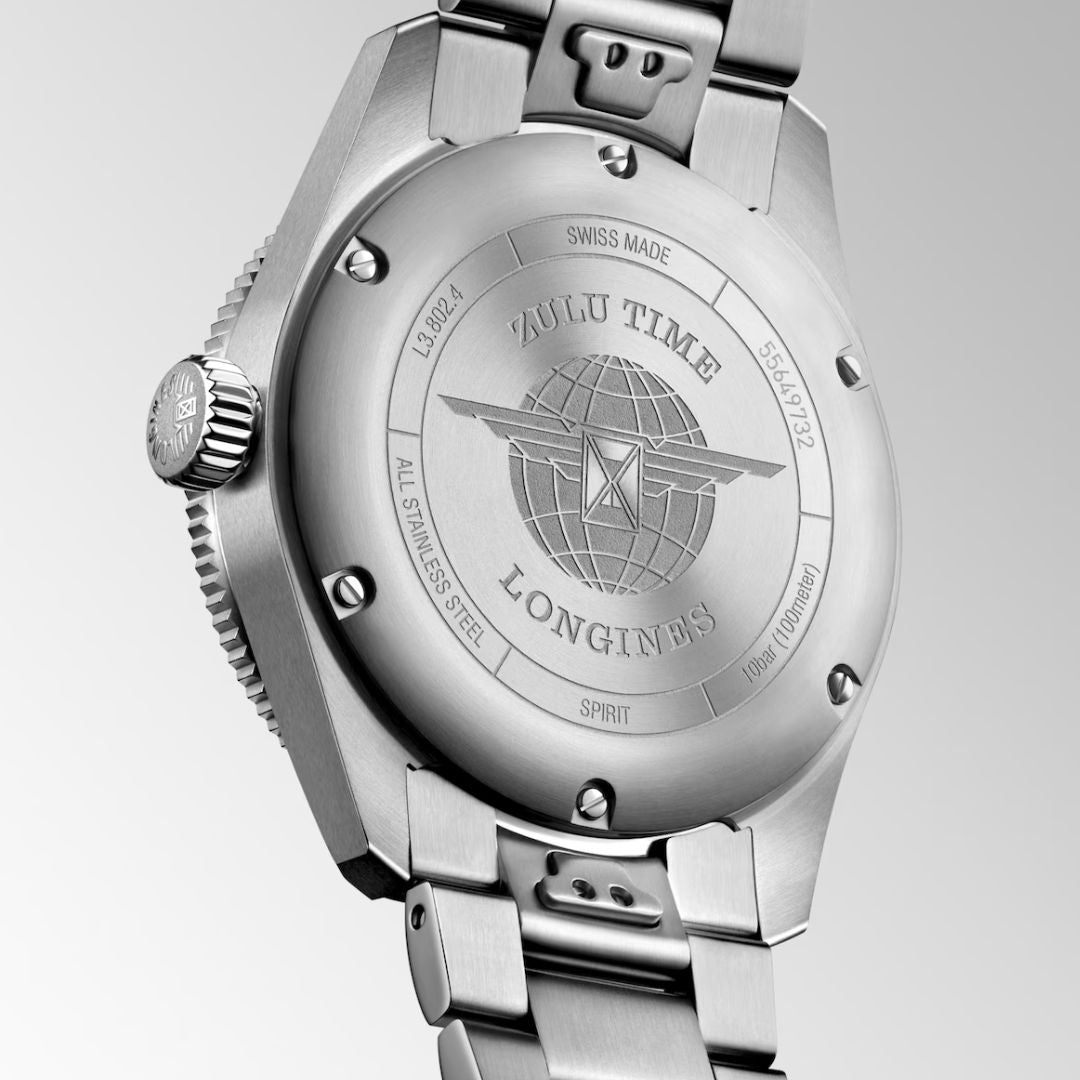 Longines Spirit Zulu Time rannekello, 39 mm, L38024936