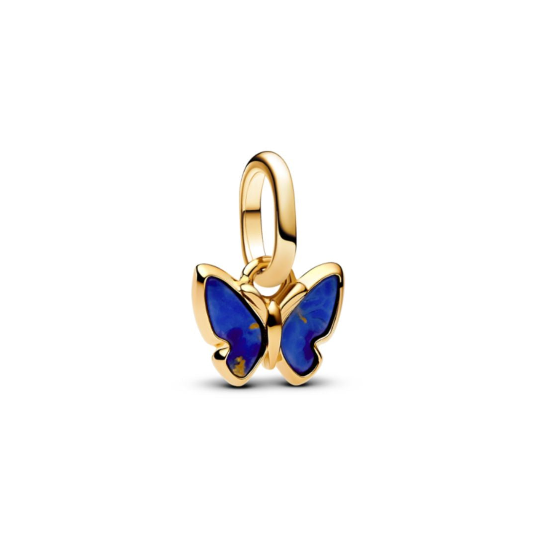 Pandora ME Blue Butterfly Mini hela, hopea, 763825C01