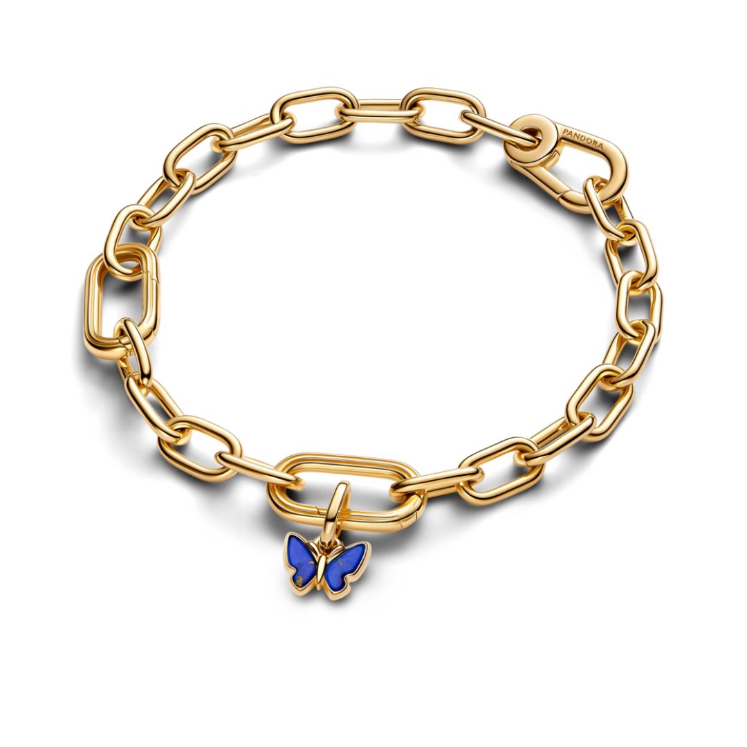 Pandora ME Blue Butterfly Mini hela, hopea, 763825C01