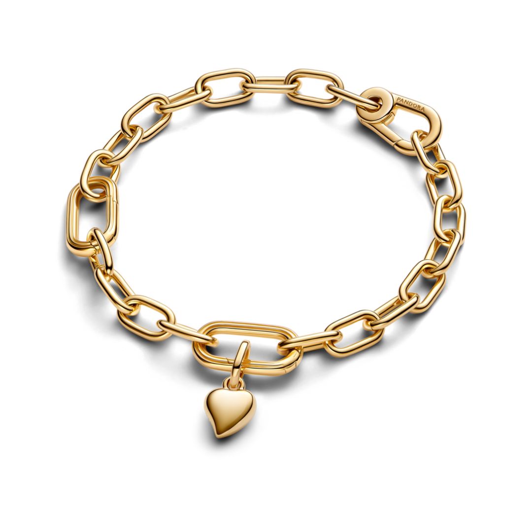 Pandora ME Heart Mini Dangle hela, keltakullattu, 763691C00