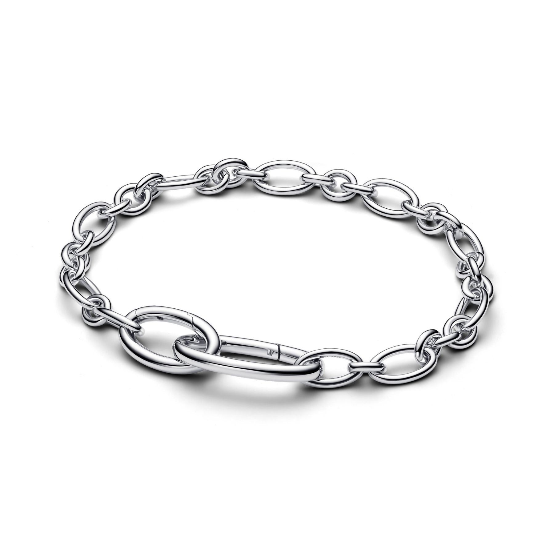 Pandora ME Openable Oval Link Chain Bracelet, Sterling Silver, 594678C