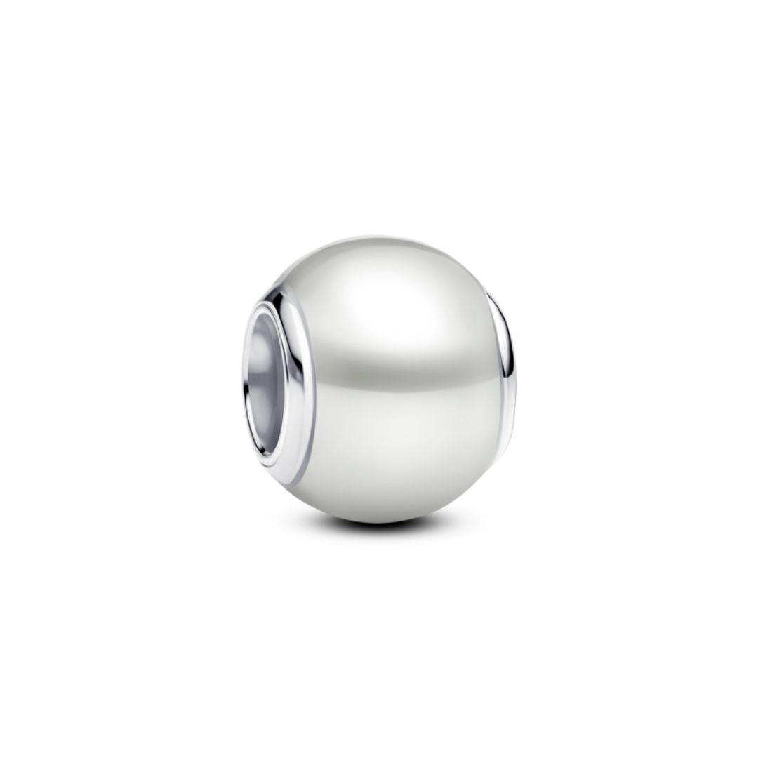 Pandora Moments White Charm, Silver, 793781C01