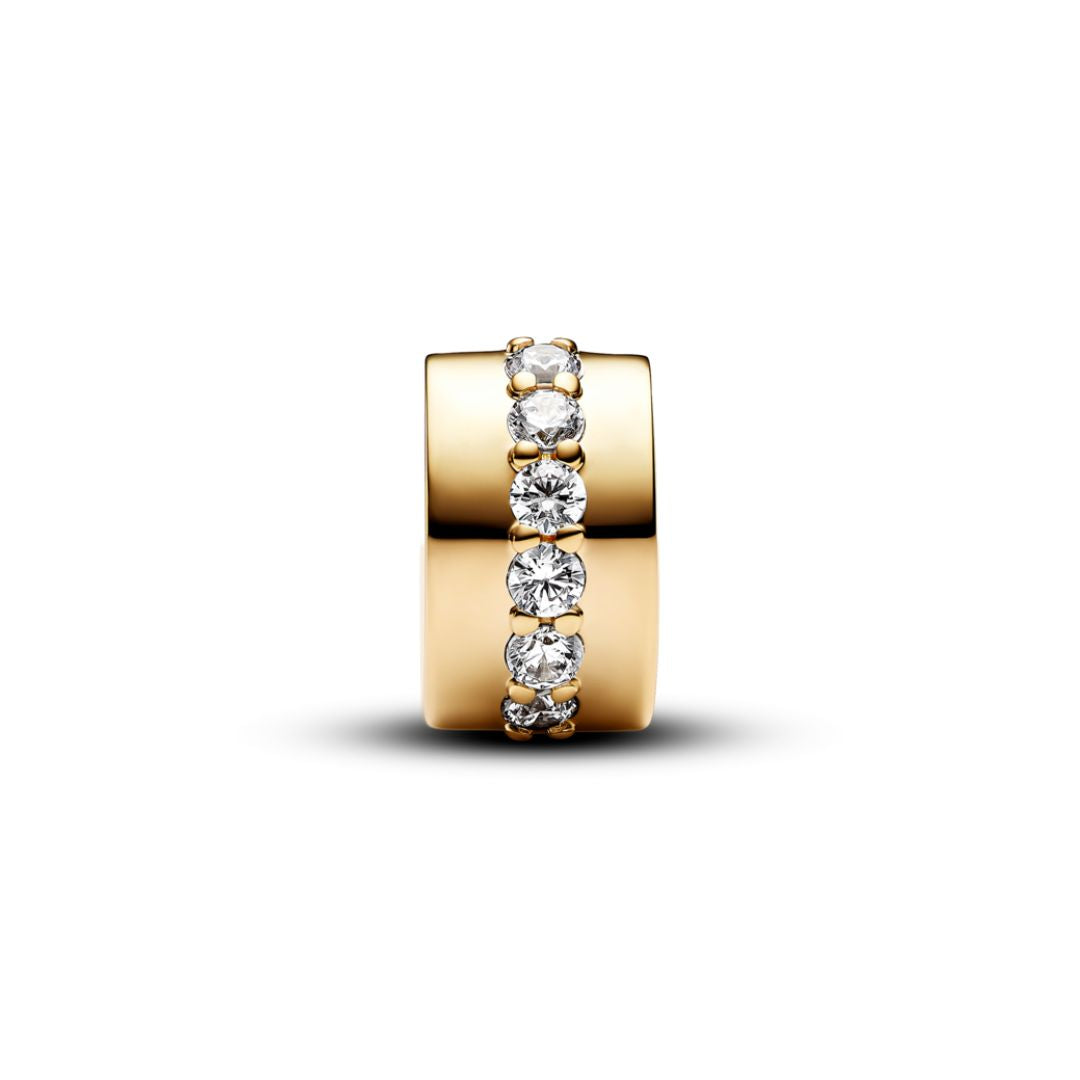 Pandora Moments Clear Sparkling lukkopala, keltakullattu, 761972C01