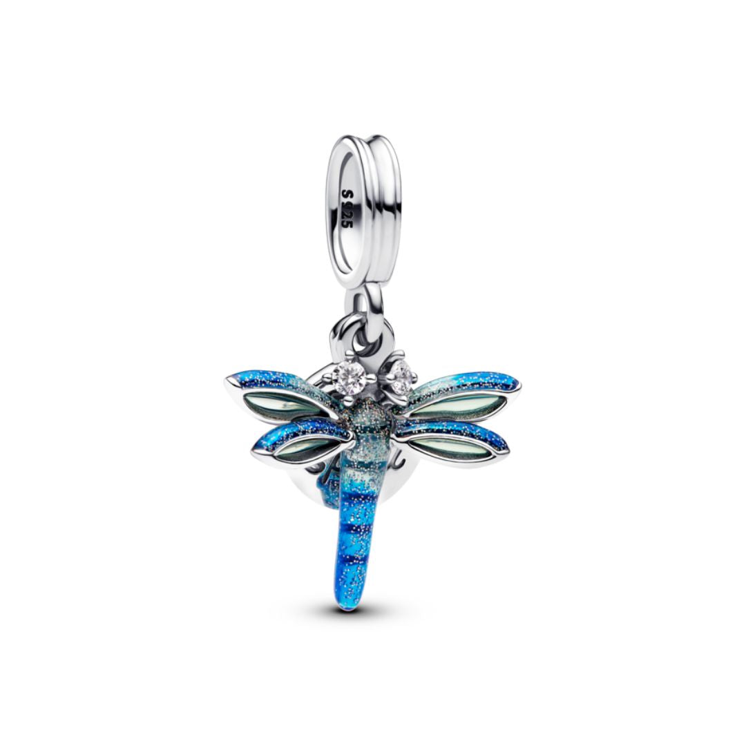 Pandora Moments Dragonfly Double Charm, Silver, 793745C01