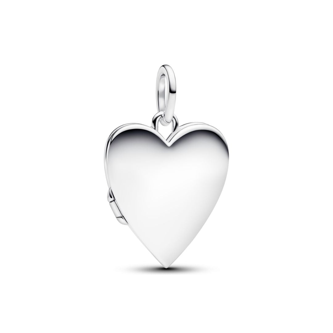 Pandora Moments Engravable Openable Heart Tag Pendant, Silver, 394013C