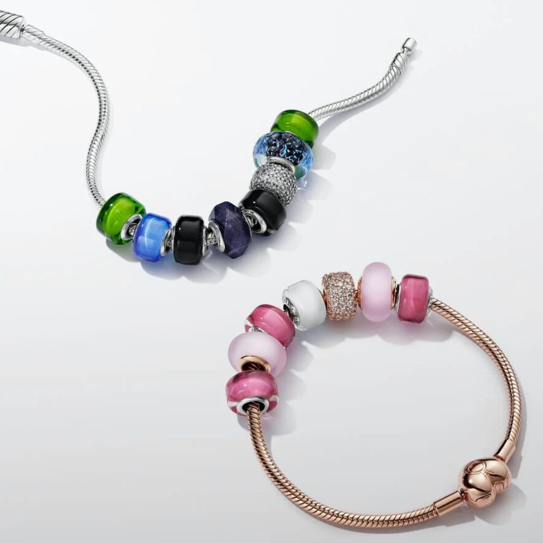 Pandora Moments Heart Clasp Snake Chain rannekoru, ruusukullattu, 583050C00