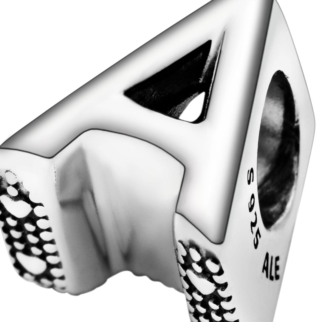Pandora Moments Letter A Alphabet hela, hopea, 797455