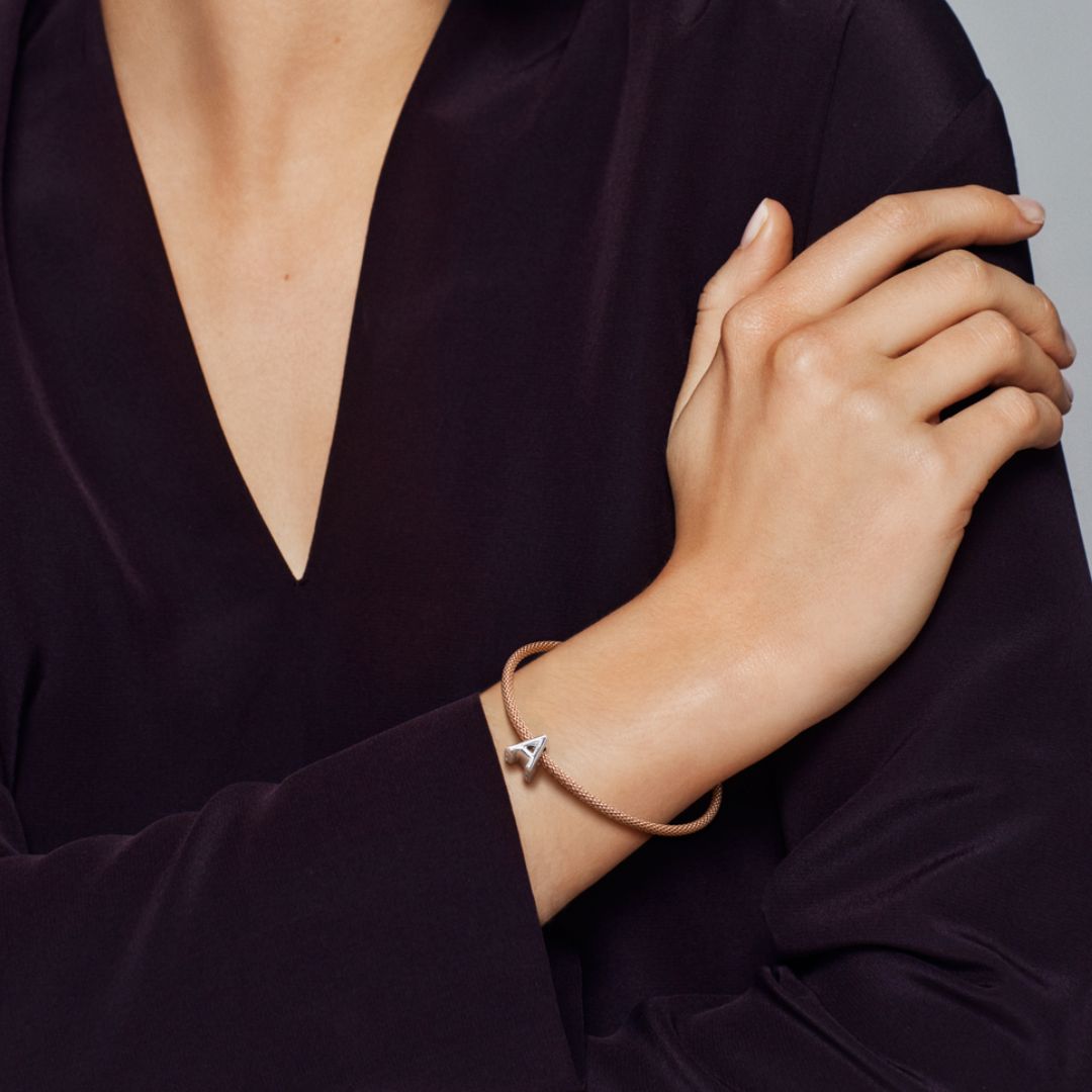 Pandora Moments Letter A Alphabet hela, hopea, 797455