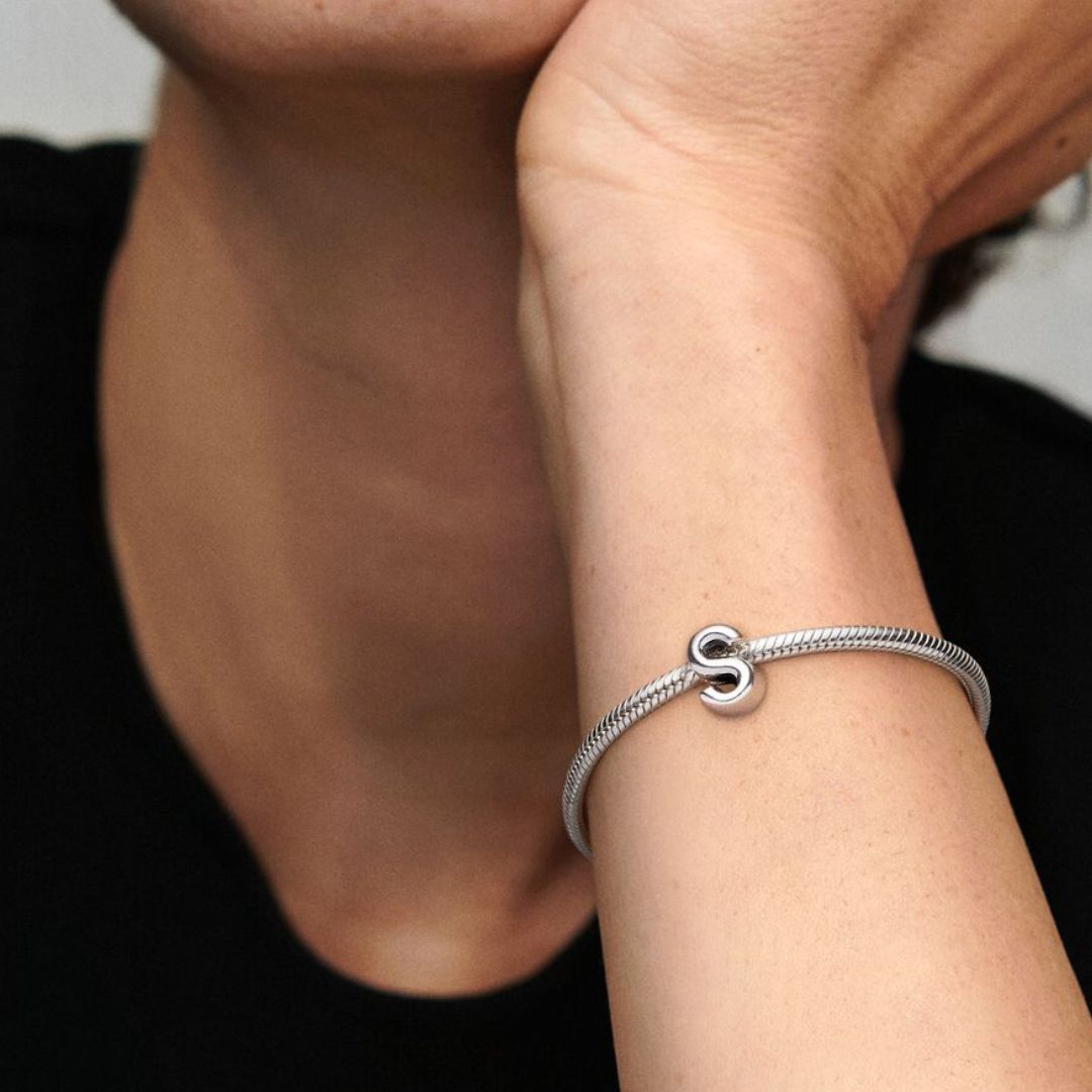 Pandora Moments Letter S Alphabet hela, hopea, 797473