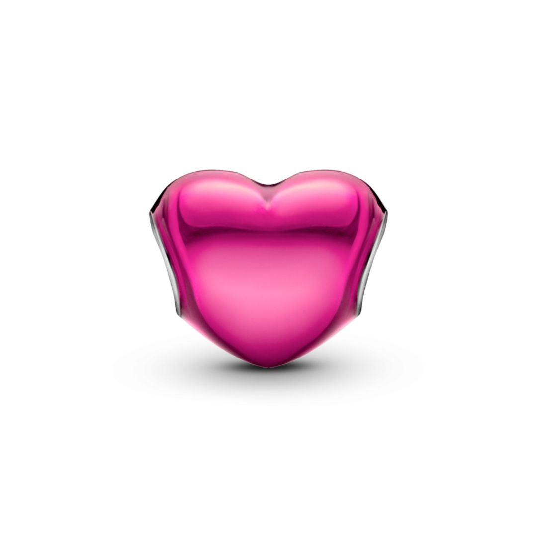 Pandora Moments Metallic Pink Heart hela, hopea, 793337C03